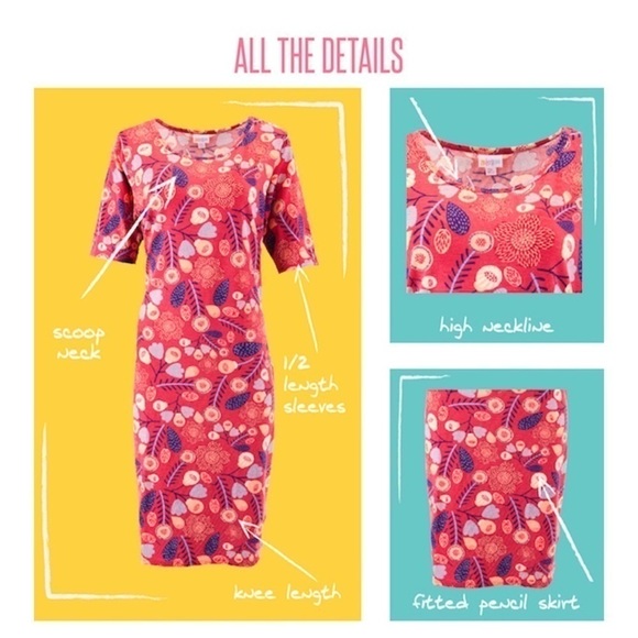 NWOT LuLaRoe Julia Dress XS - Picture 5 of 5